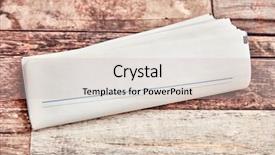  Presentation with title - Presentation theme consisting of paging - folded newspaper or newsletter background and a soft green colored foreground