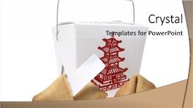  Presentation with fortune cookie - Cool new theme with pagoda design and fortune cookie backdrop and a white colored foreground