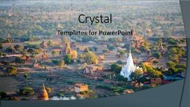  Presentation with myanmar bagan - Cool new PPT theme with pagodas and stupas in bagan backdrop and a light gray colored foreground