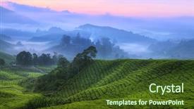  Presentation with cameron highland - Colorful slide deck enhanced with pahang province malaysia southeast asia backdrop and a tawny brown colored foreground