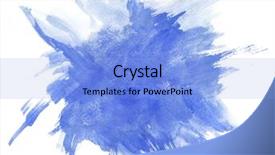  Presentation with watercolor - Colorful PPT theme enhanced with watercolour paimting - great blue watercolor background backdrop and a  colored foreground