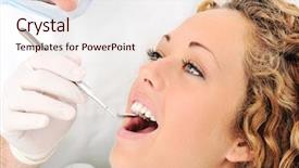  Presentation with oral cancer teeth - Theme enhanced with teeth checkup at dentist's office background and a lemonade colored foreground