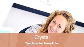  Presentation with teeth - Slides enhanced with teeth checkup at dentist's office background and a coral colored foreground