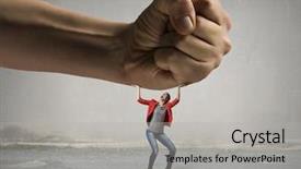  Presentation with power media - Cool new slide deck with pain 3d - woman undergo authority power mixed backdrop and a light gray colored foreground