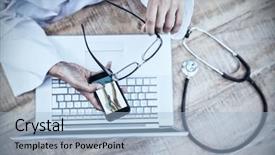  Presentation with sharps injury - PPT theme having pain 3d - woman with leg injury background and a light blue colored foreground