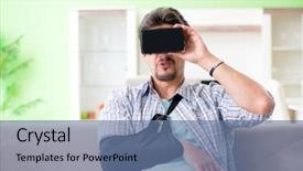  Presentation with injury - Presentation theme with pain 3d - young student man with hand background and a ocean colored foreground