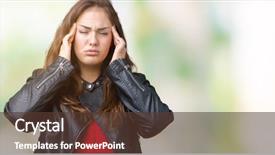  Presentation with plus size fashion model - Amazing PPT layouts having pain in head because stress backdrop and a tawny brown colored foreground