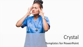  Presentation with hand surgeon - Presentation consisting of pain in head because stress background and a  colored foreground