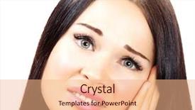  Presentation with ear pain - Slides consisting of pain in her ear background and a coral colored foreground