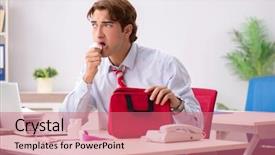  Presentation with first aid kit - Beautiful slides featuring pain management hospital patients - man with first aid kit backdrop and a coral colored foreground