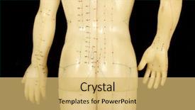  Presentation with pain points - Colorful slide set enhanced with pain pathway - acupuncture points on human back backdrop and a yellow colored foreground