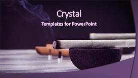  Presentation with bowl - Slide deck featuring pain points - moxa stick on bowl closeup background and a wine colored foreground