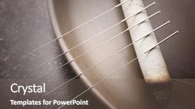  Presentation with pain points - PPT theme enhanced with pain points - plate with moxa stick background and a violet colored foreground