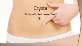  Presentation with finger - PPT theme enhanced with pain points - woman pointing finger for her background and a lemonade colored foreground