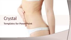  Presentation with maxwell physical equations electromagnetics hand - Slides with pain scale - hand on belly isolated background and a  colored foreground