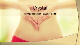  Presentation with slim belly - Presentation design consisting of pain scale - hand on fit and slim background and a blonde colored foreground