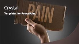  Presentation with hospital management - Slide deck consisting of pain background and a tawny brown colored foreground
