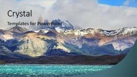 Presentation with strong wind - Amazing PPT theme having paine in chilean patagonia strong backdrop and a  colored foreground