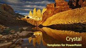  Presentation with chile patagonia - Audience pleasing PPT theme consisting of paine national park patagonia chile backdrop and a tawny brown colored foreground
