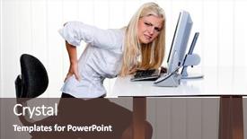  Presentation with back pain - Presentation design with pain in the back background and a tawny brown colored foreground