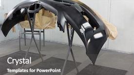  Presentation with ready - Amazing slide deck having paint at the body backdrop and a gray colored foreground