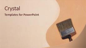  Presentation with construction design - Presentation design enhanced with paint brush and bottle background and a lemonade colored foreground