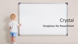  Presentation with paint brush - Presentation design with paint brush standing near background and a white colored foreground