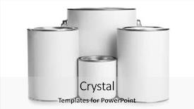  Presentation with paint - Cool new presentation with paint cans isolated on white backdrop and a white colored foreground