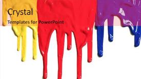  Presentation with dripping paint - Audience pleasing presentation theme consisting of paint dripping backdrop and a red colored foreground