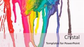  Presentation with dripping paint - Presentation with paint dripping background and a lemonade colored foreground