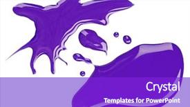  Presentation with enamel - Colorful theme enhanced with paint dropping - blue nail polish enamel blot backdrop and a  colored foreground