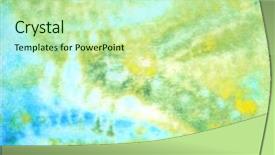  Presentation with abstract watercolor - PPT layouts featuring paint garden - abstract hand drawn watercolor background background and a mint green colored foreground
