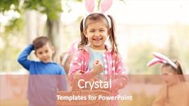  Presentation with phd for children - Amazing slide deck having paint garden - children having fun in park backdrop and a coral colored foreground