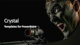  Presentation with rifles - Cool new theme with paint looks through the scope backdrop and a black colored foreground