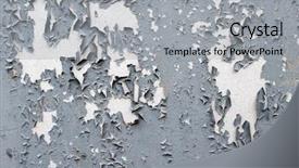  Presentation with paint - Slide set consisting of paint-peeling-closeup-background background and a light gray colored foreground