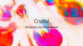  Presentation with paint art - Slide set having paint pink - art background background and a lemonade colored foreground