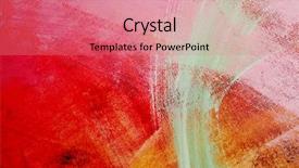  Presentation with canvas - Slides consisting of paint pink - brushstrokes of different colors background and a coral colored foreground