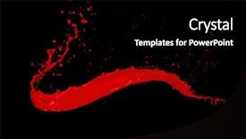  Presentation with splash - Amazing slides having paint splash isolated on black backdrop and a black colored foreground