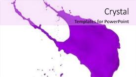  Presentation with fresh water splash green apple isolated white - Presentation enhanced with paint splash isolated on white background and a  colored foreground