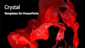  Presentation with painting walls paint roller - Audience pleasing PPT theme consisting of paint splashing on black backdrop and a black colored foreground