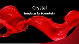  Presentation with splashing - Audience pleasing PPT theme consisting of paint splashing on black backdrop and a black colored foreground