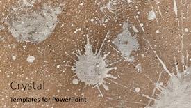  Presentation with paint splatter - Slide set having paint-splatter-on-floor-abstract background and a  colored foreground