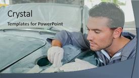  Presentation with spray paint - Cool new presentation design with paint spray - sanding down a car backdrop and a light gray colored foreground