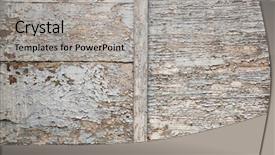  Presentation with brown wood texture - Presentation consisting of abstract background of old painted wood with peeling paint texture in faded blue and brown colors background and a light gray colored foreground