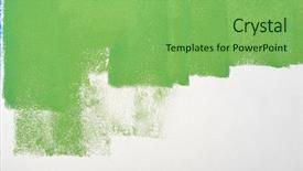 Presentation with wall paint - Beautiful slides featuring paint wall color background blue backdrop and a seafoam green colored foreground