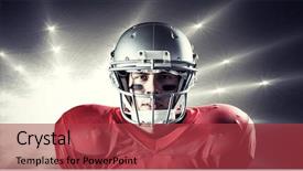  Presentation with methods to protect against unwanted precnancy in m - Theme featuring paint wuar - portrait of determined sportsman background and a red colored foreground