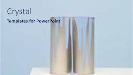  Presentation with blue - Amazing theme having paintcan-with-spill-on-blue backdrop and a sky blue colored foreground