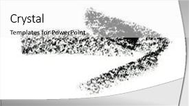  Presentation with symbol - Audience pleasing presentation theme consisting of painted arrow symbol outline backdrop and a white colored foreground