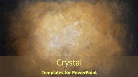  Presentation with painting - Cool new PPT theme with painted-background-texture-as-abstract backdrop and a tawny brown colored foreground