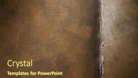  Presentation with abstract art oil painting - Cool new slides with painted-background-texture-of-canvas backdrop and a tawny brown colored foreground